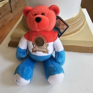 Limited Treasures Coin Euro Bear - Luxembourg- Brand New - Red-White-Blue